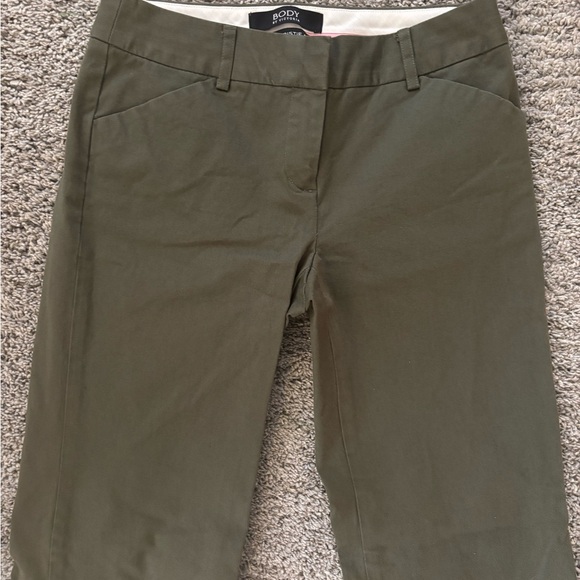 Body By Victoria The Christie Fit Womens Olive Green Pants Size 0 - Picture 2 of 9